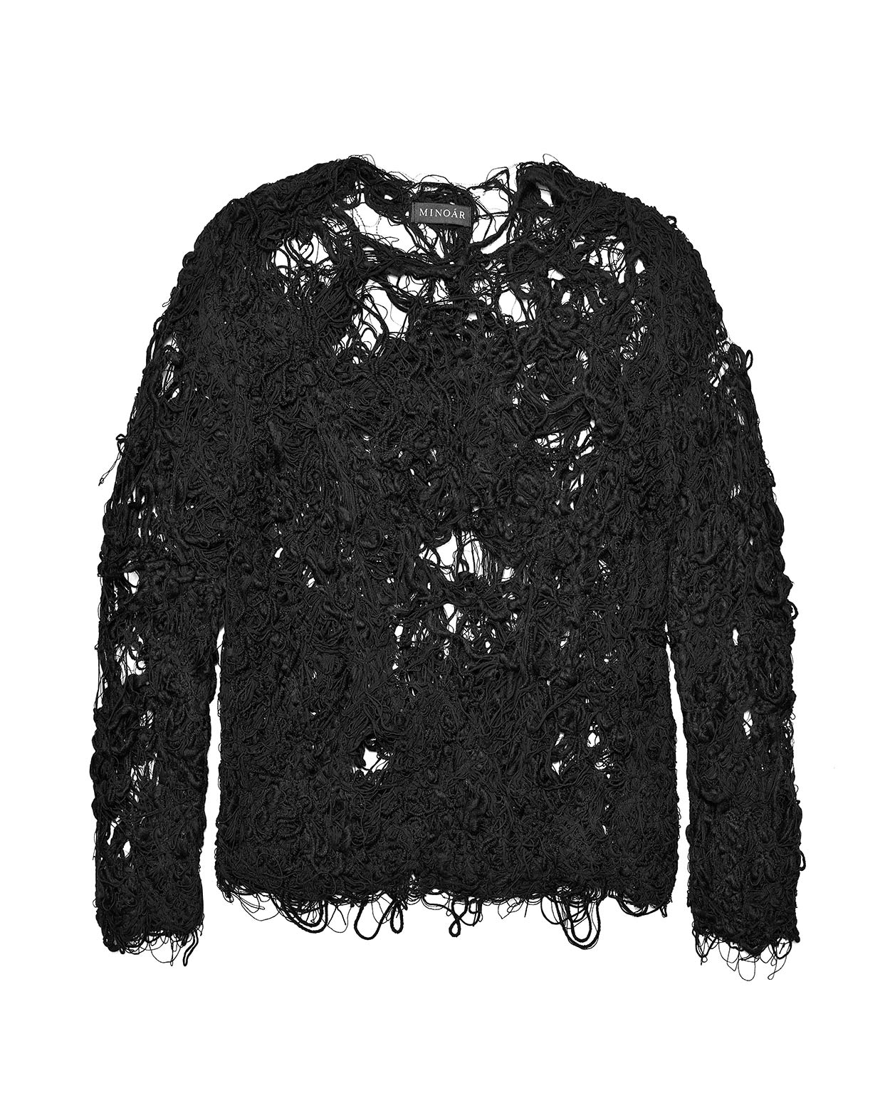 MINOAR Fiber Bond Loose Sweater
